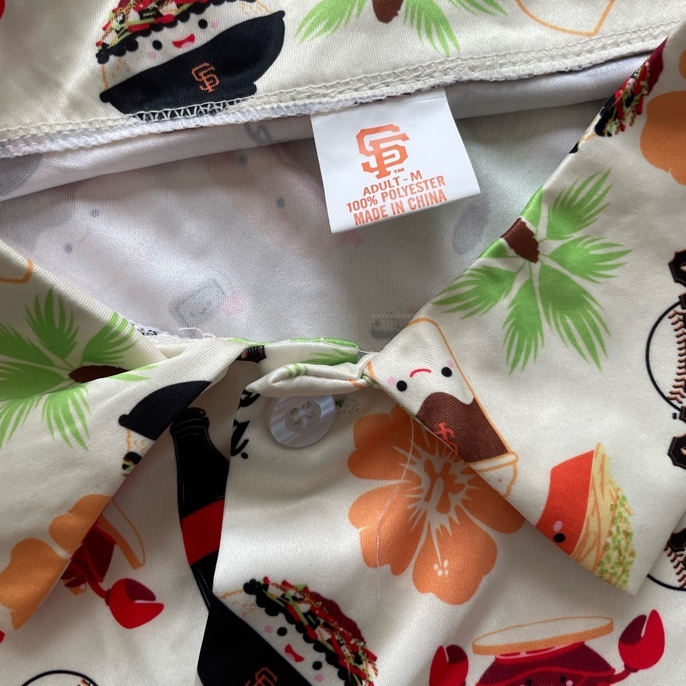 San Francisco Giants stadium food Hawaiian shirt Hot Dog Coke Zero - Picture 3 of 5
